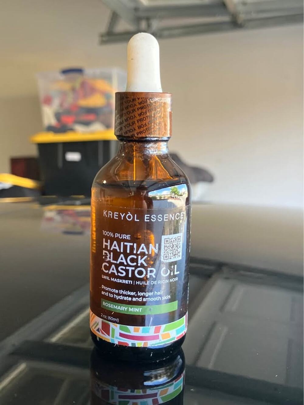 Kreyòl Essence Haitian Black Castor Oil Rosemary Mint 2 oz